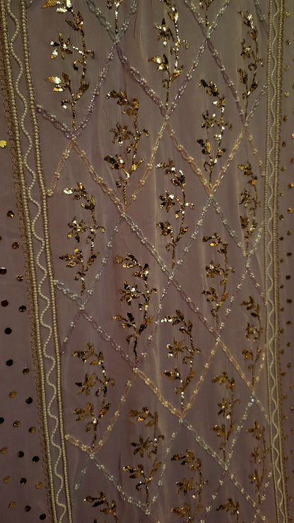 Ombre Lucknowy Dress : Bead work