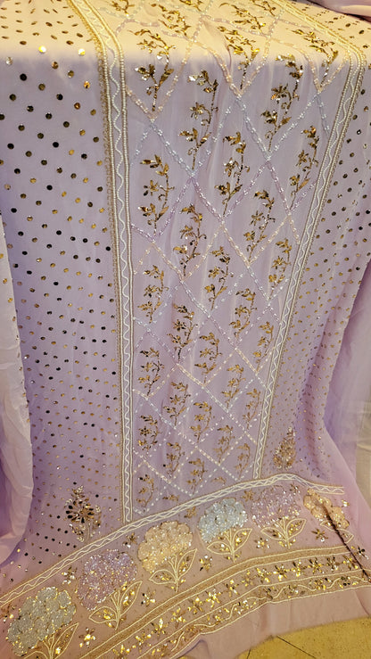 Ombre Lucknowy Dress : Bead work