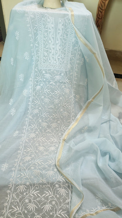 Mul chanderi : Suit