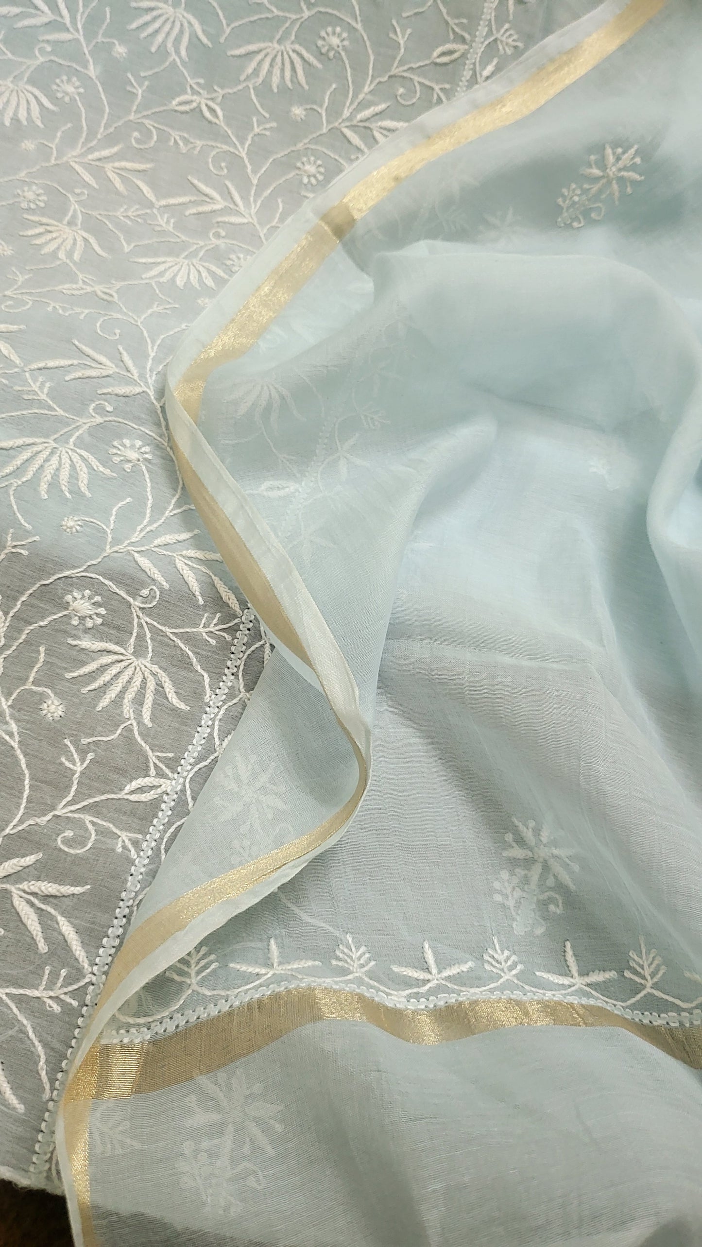 Mul chanderi : Suit