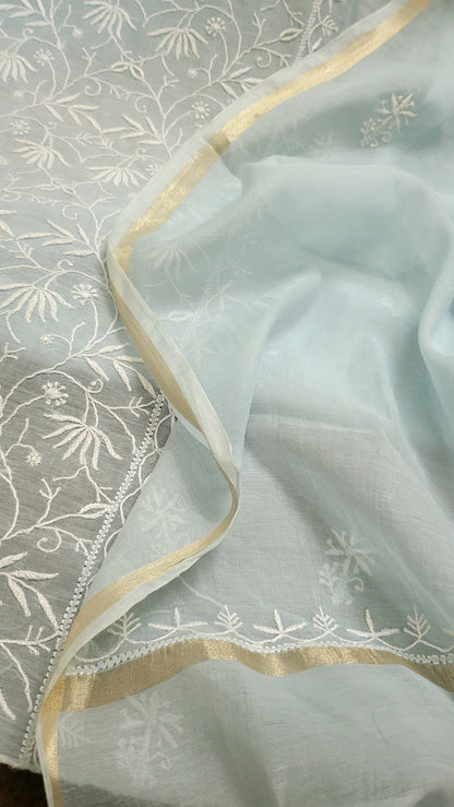 Mul chanderi : Suit