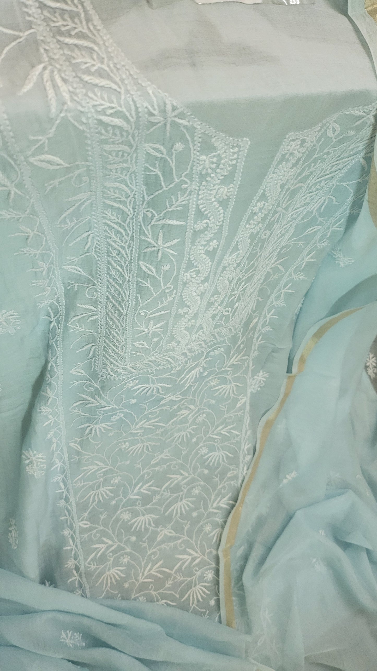 Mul chanderi : Suit