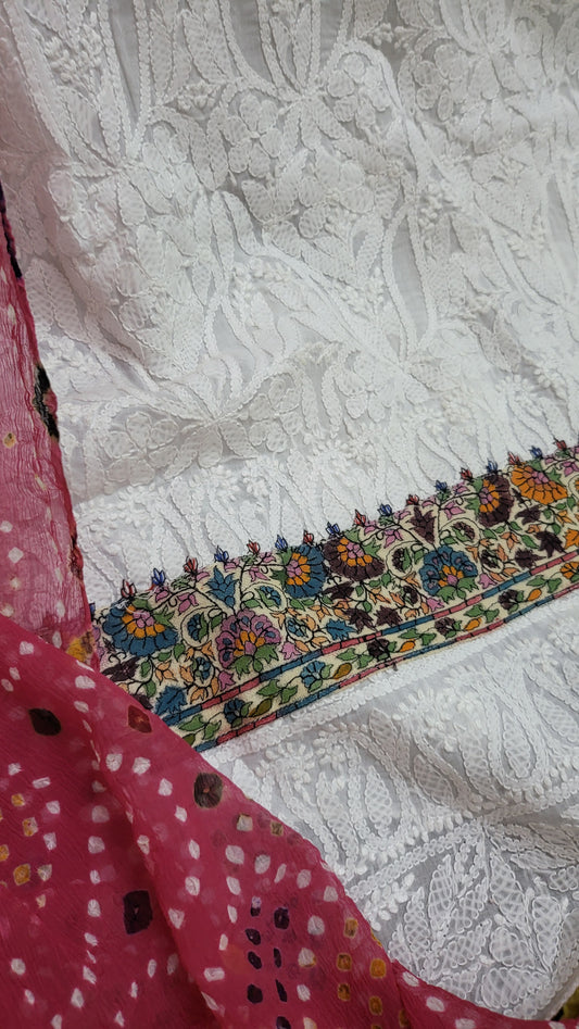 Chunri edition : Kalamkar chikankari shirt