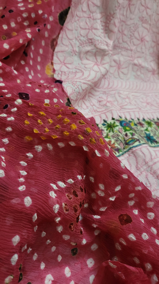 Chunri edition : Kalamkar chikankari