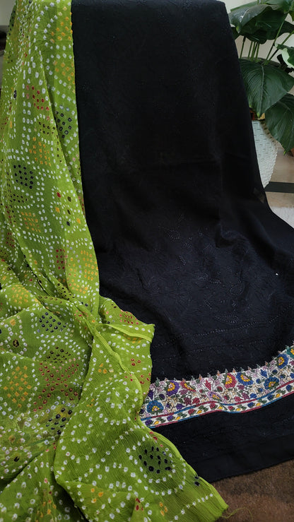 Chunri edition : Kalamkar chikankari