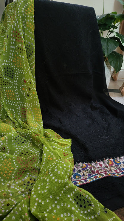 Chunri edition : Kalamkar chikankari