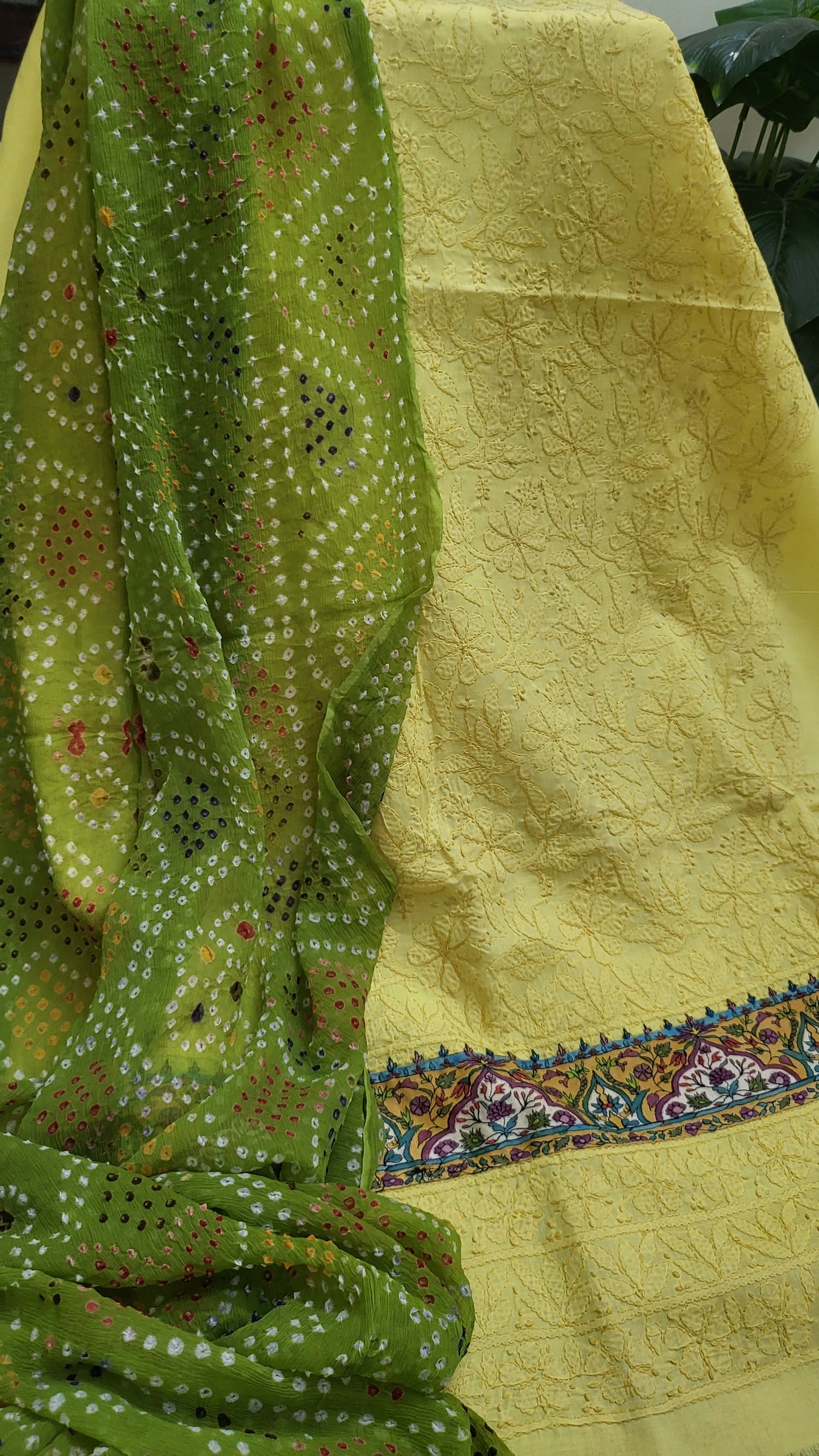 Chunri edition : Kalamkar chikankari