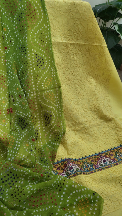 Chunri edition : Kalamkar chikankari