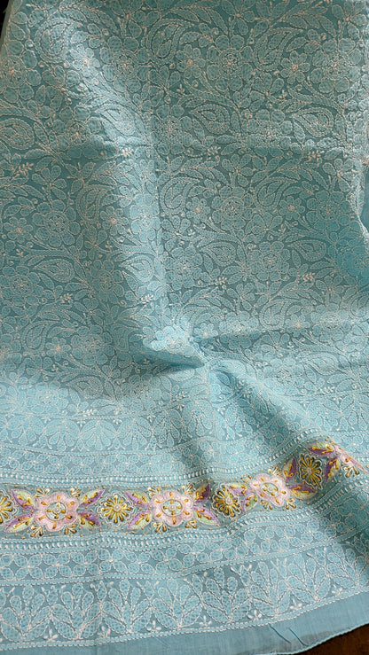 Sky blue : Parsi gara shirt