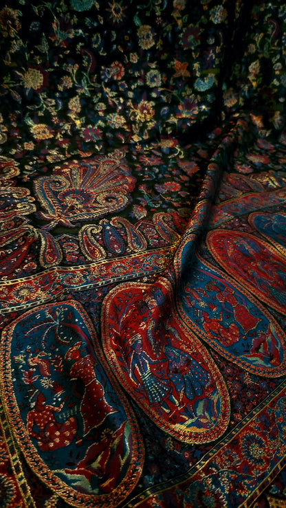Shikargah : silk kanni shawl