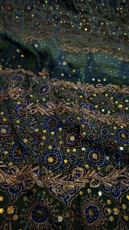 Ajrak kamdani edition : Silk Dupata