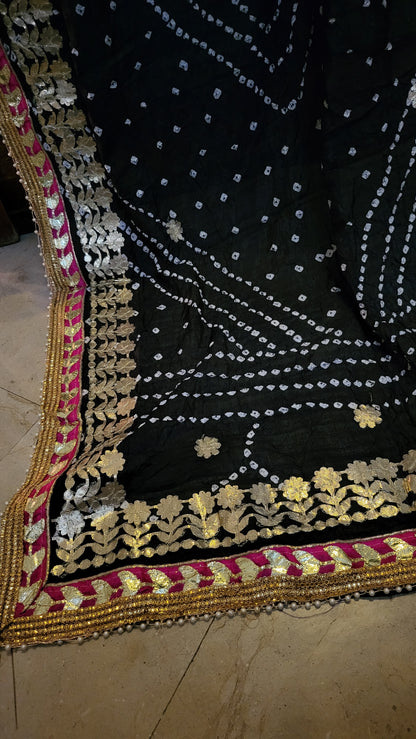Chunri silk dupata