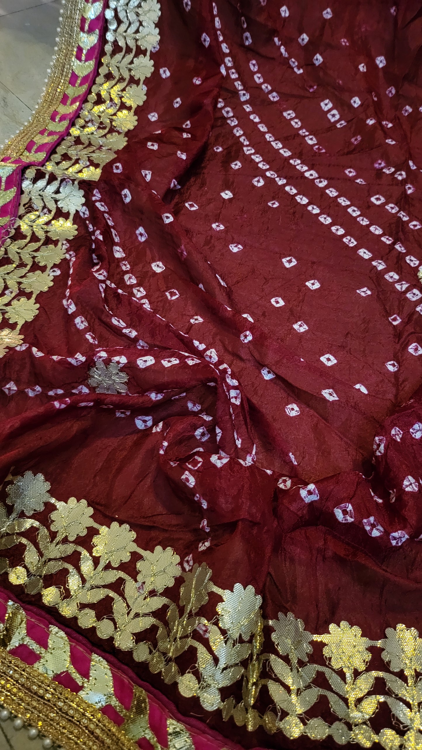 Chunri silk dupata