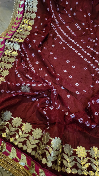 Chunri silk dupata