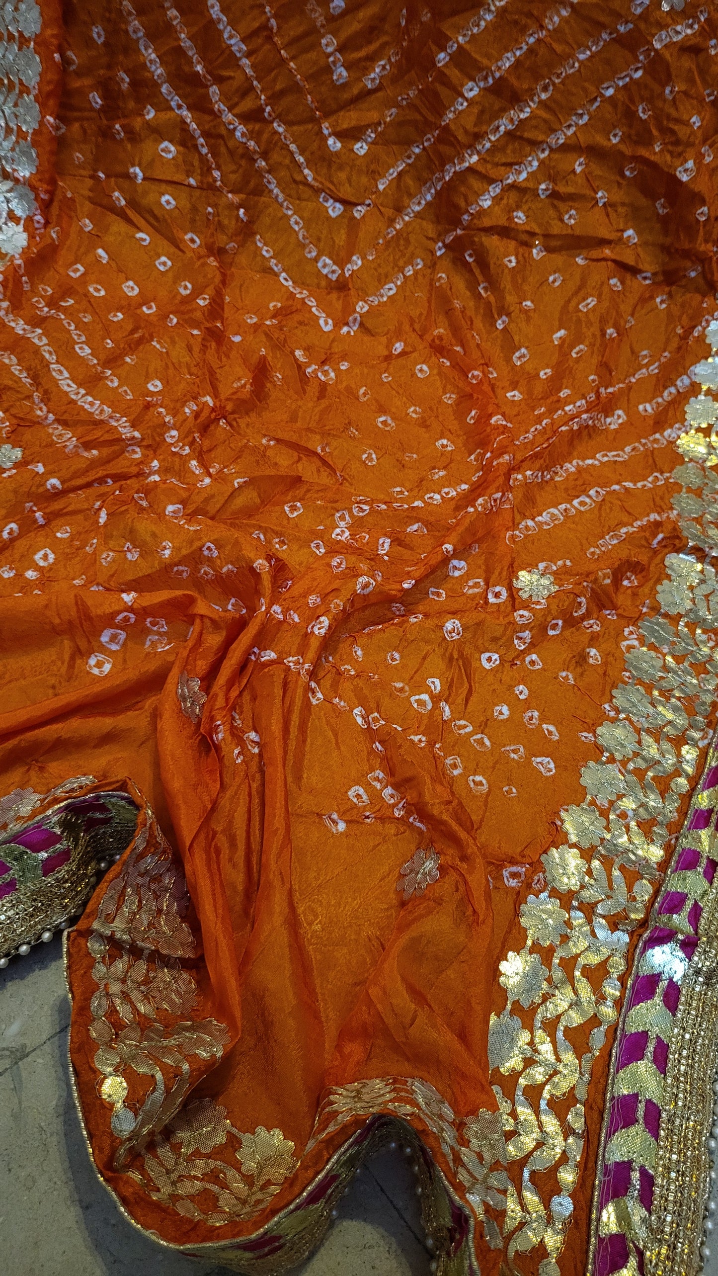 Chunri silk dupata