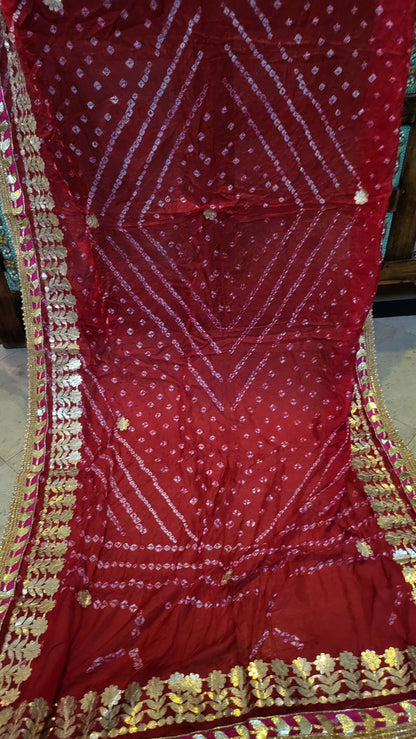 Chunri silk dupata