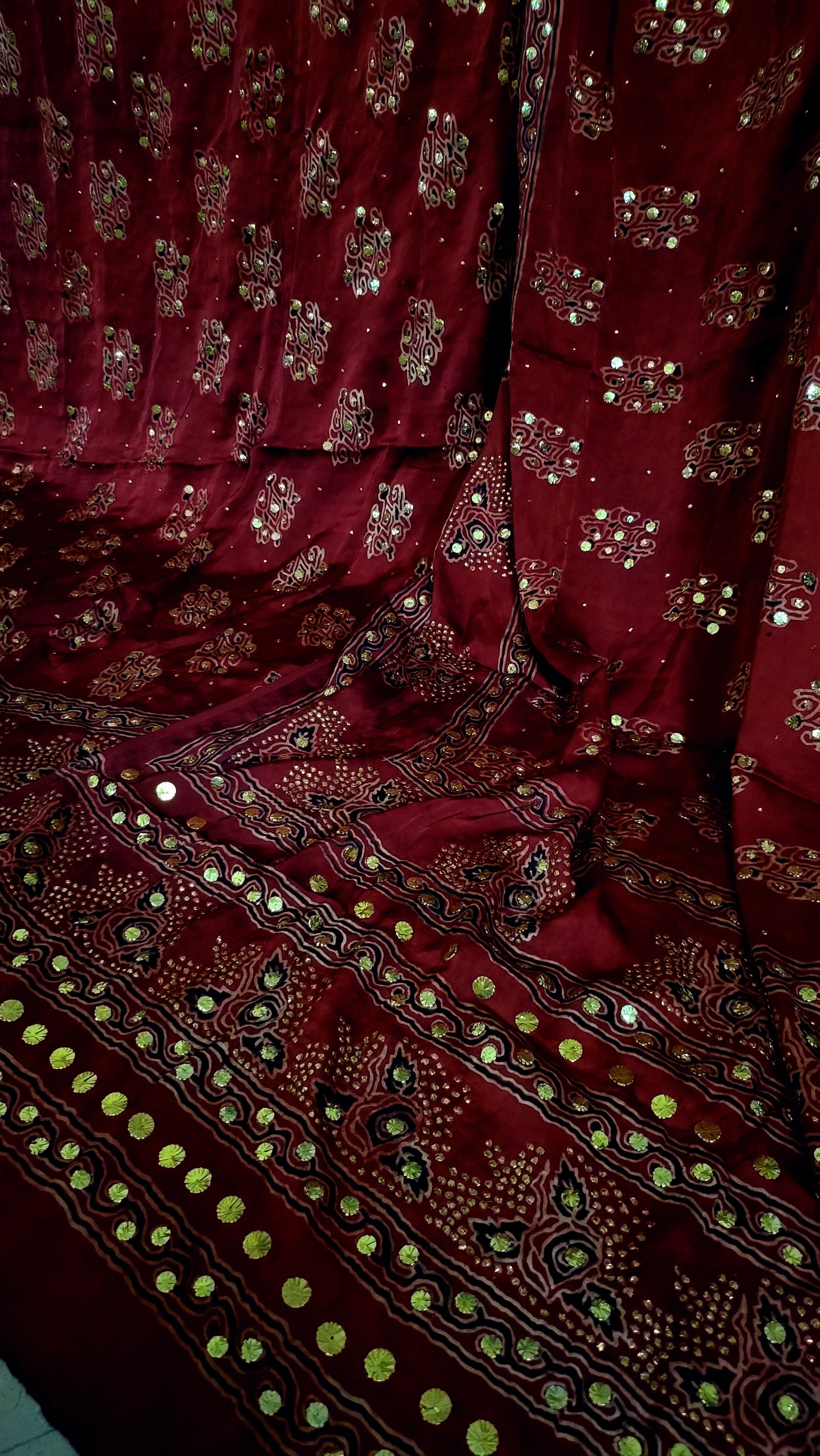 Ajrak formals : Pure silk suit