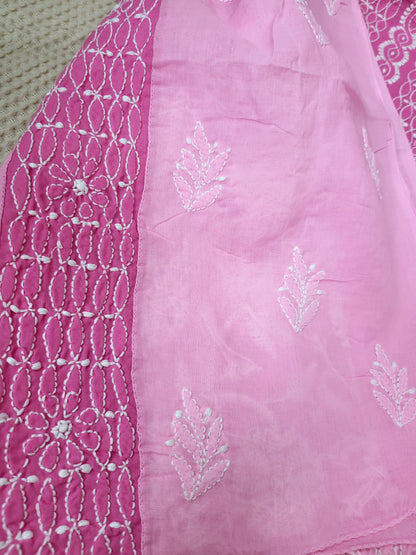 Chikankari shirt : Centre panel