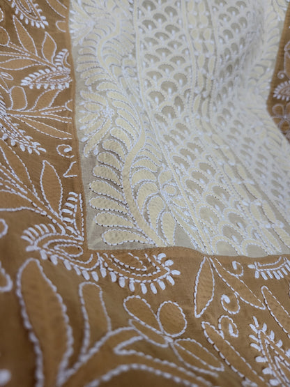 Chikankari shirt : Centre panel
