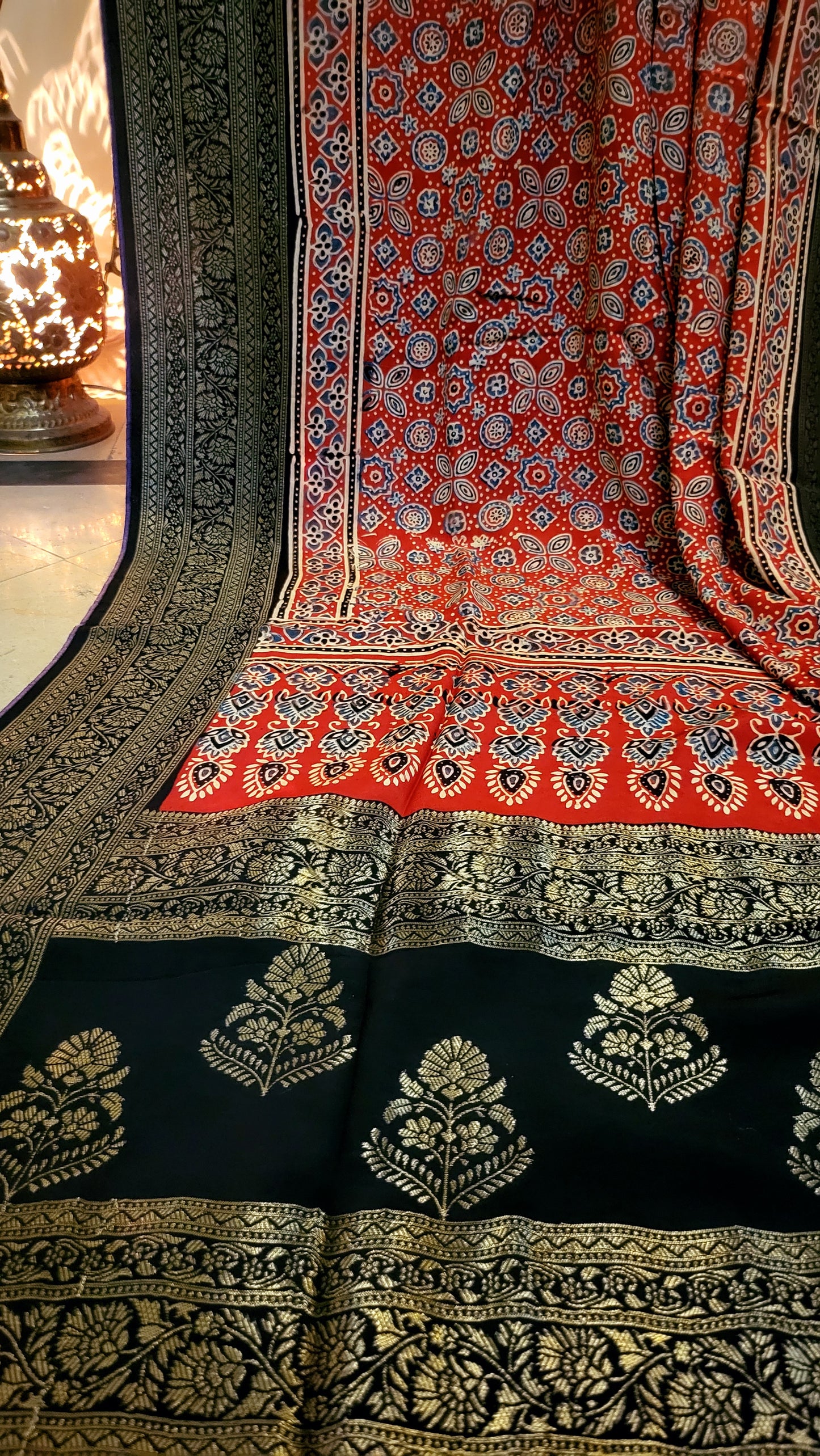 Ajrak silk Dupatta