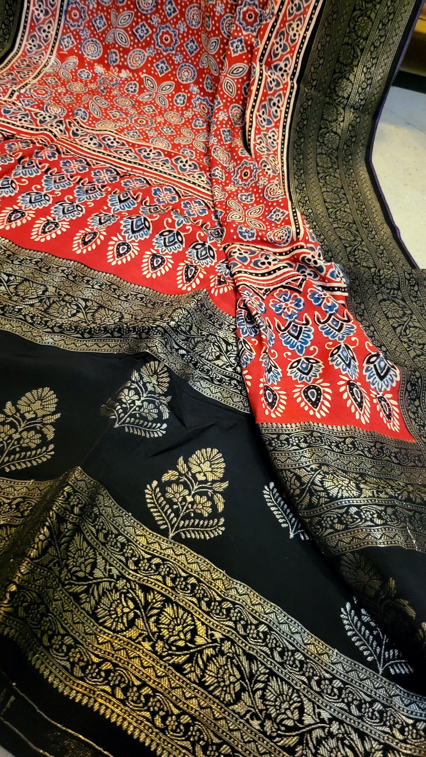 Ajrak silk Dupatta