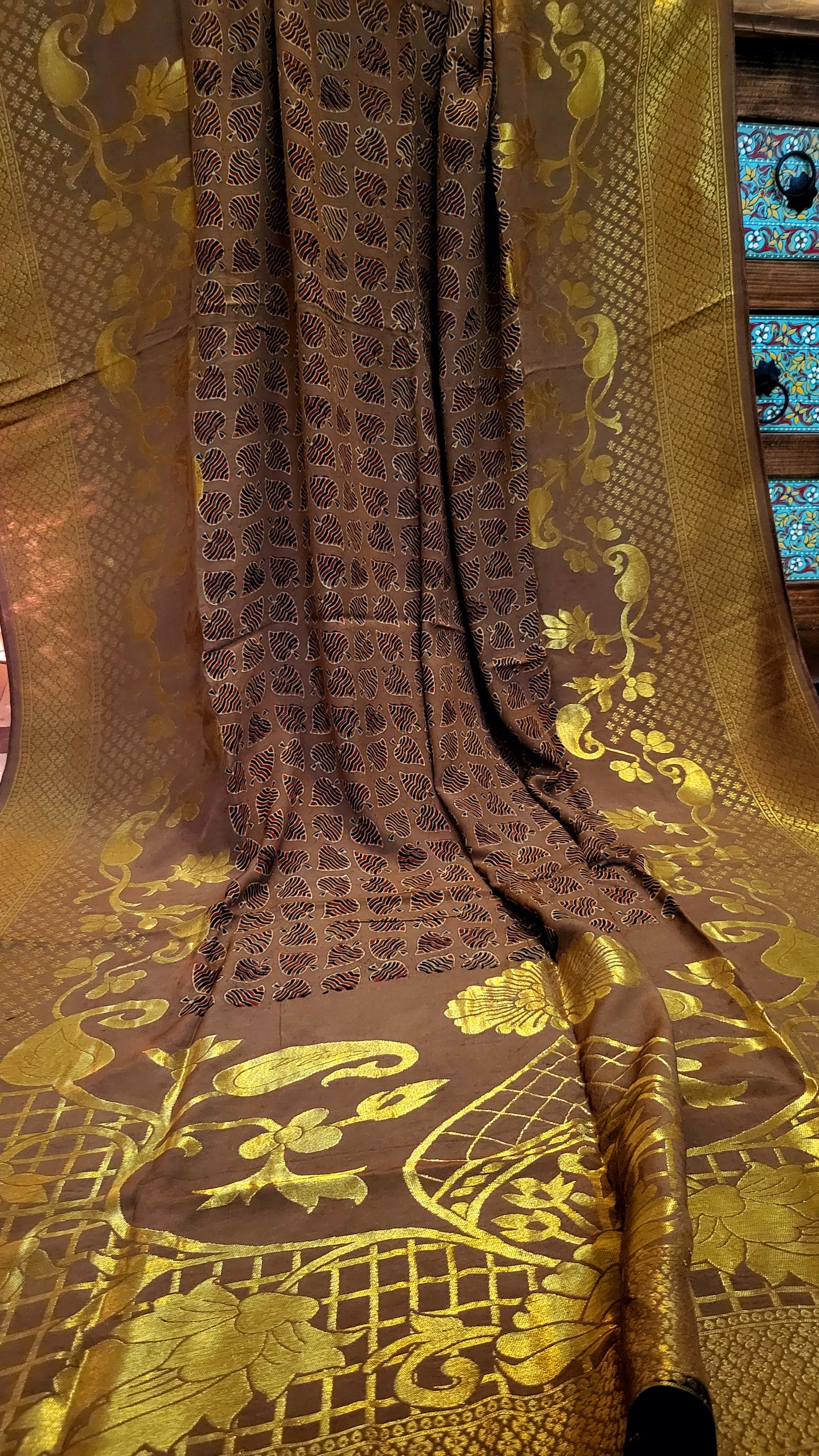 Ajrak silk Dupatta