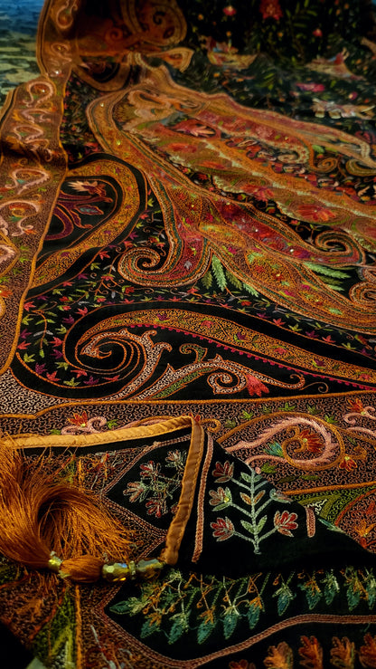 Luxury shawl : Silk kalamkar shawl