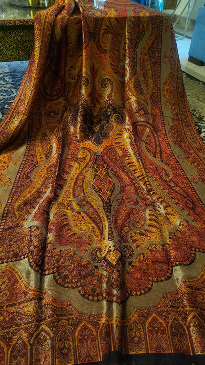 Royal Moonlight kaani: Reversible shawl