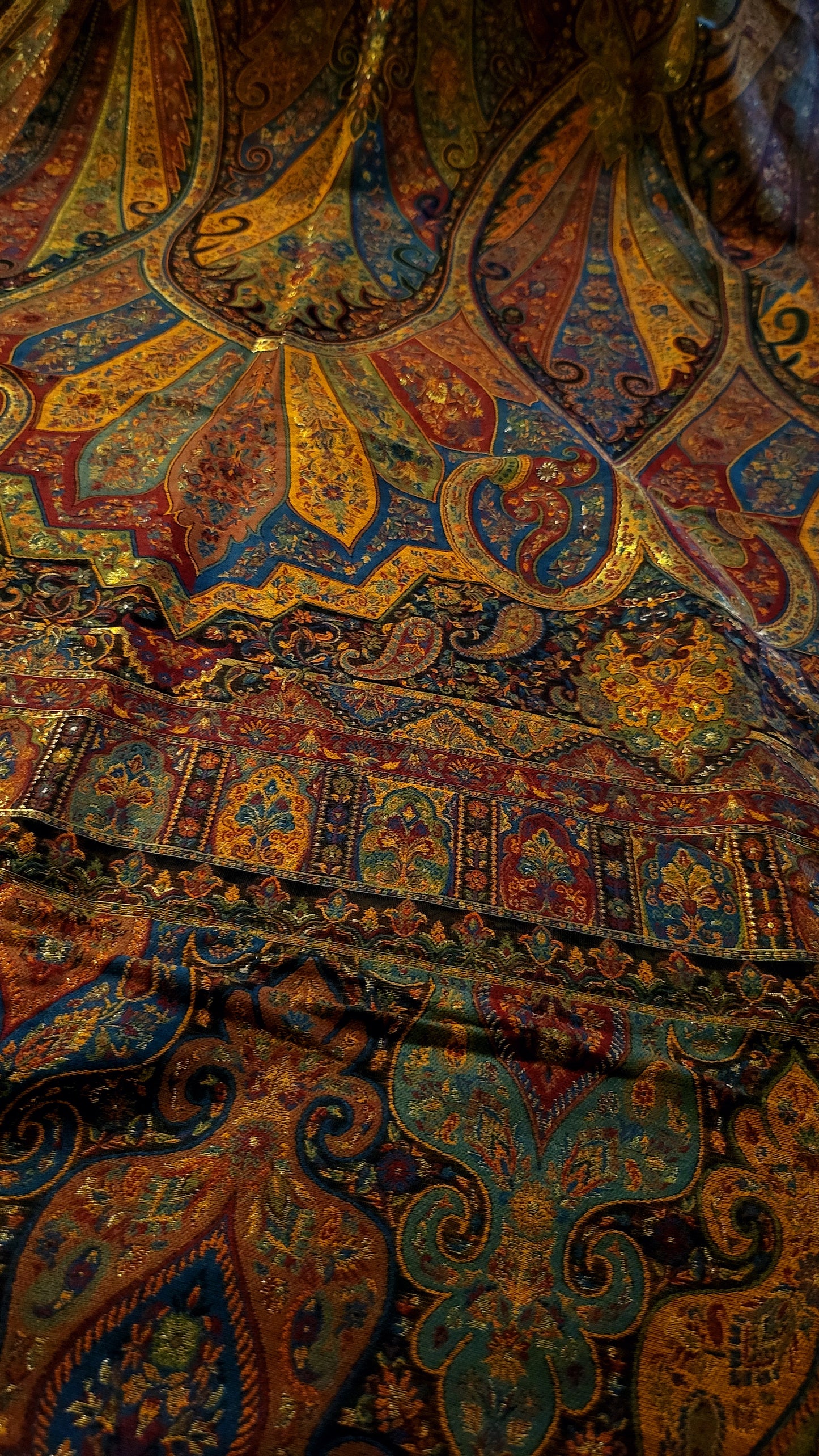 Kalamkari silk kaani: shawl