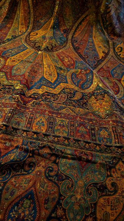 Kalamkari silk kaani: shawl