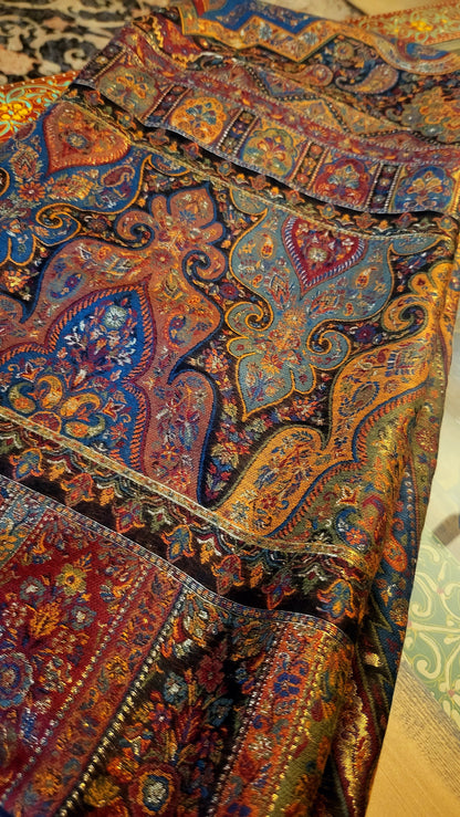 Kalamkari silk kaani: shawl