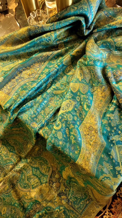 Shikargah silk kaani : shawl