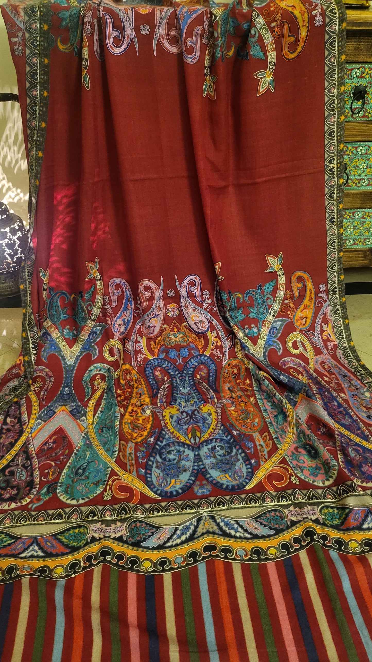 Reelkaar kalamkari shawl : Pashmina
