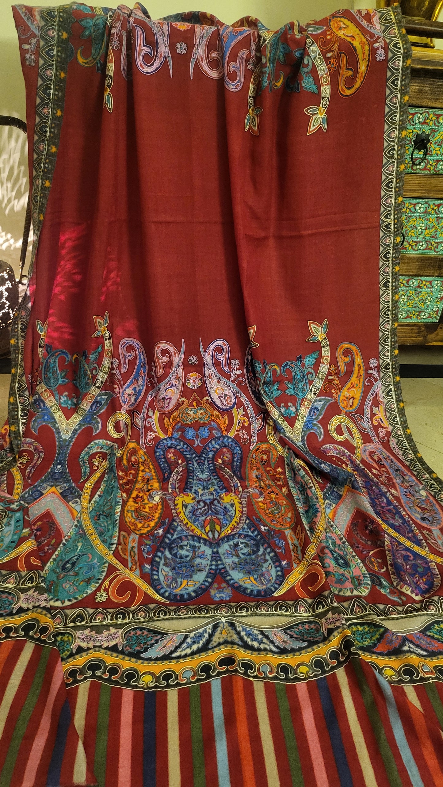 Reelkaar kalamkari shawl : Pashmina