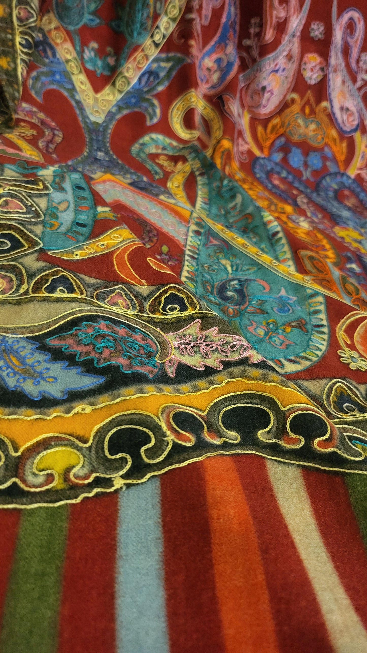 Reelkaar kalamkari shawl : Pashmina