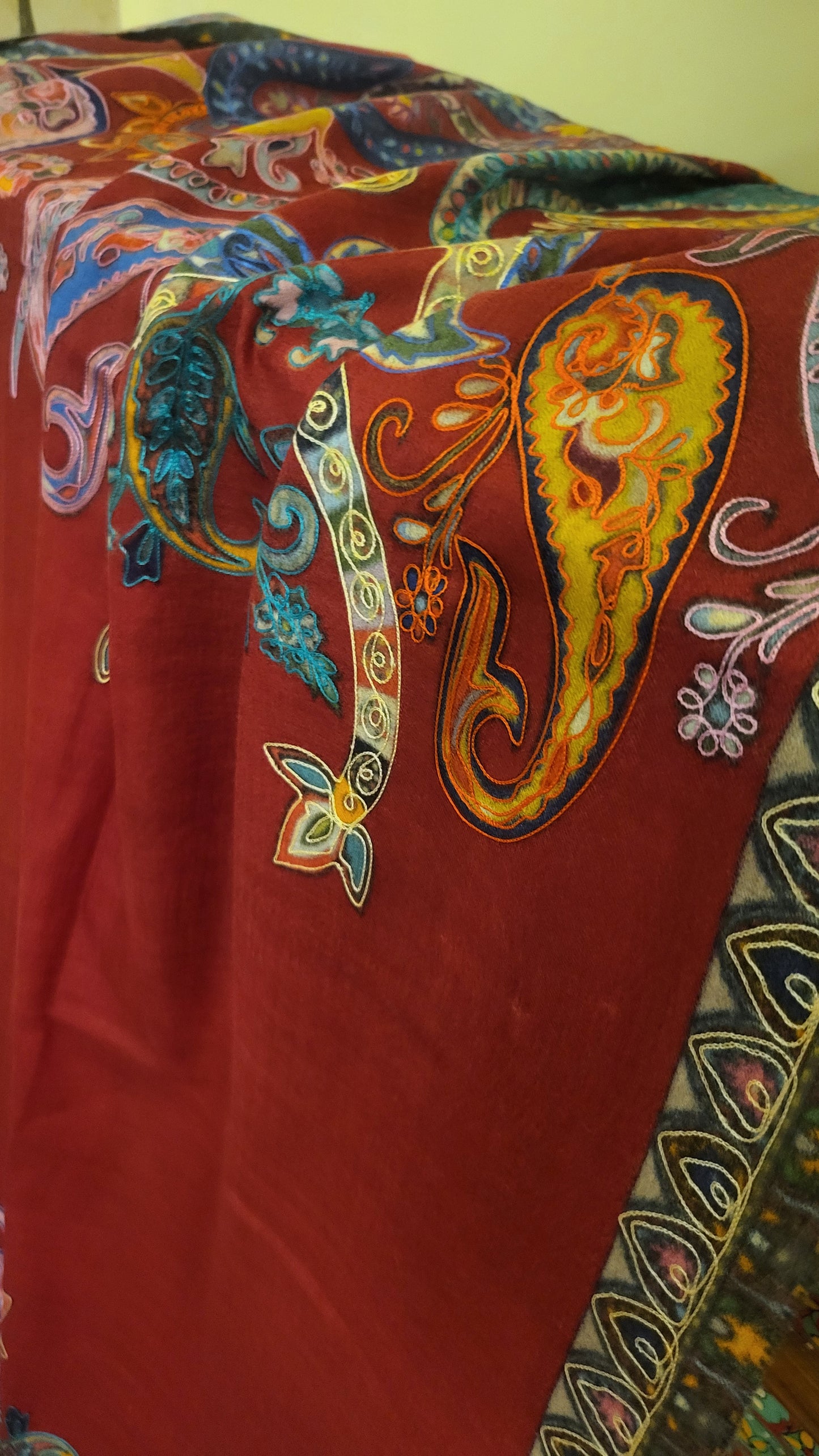 Reelkaar kalamkari shawl : Pashmina