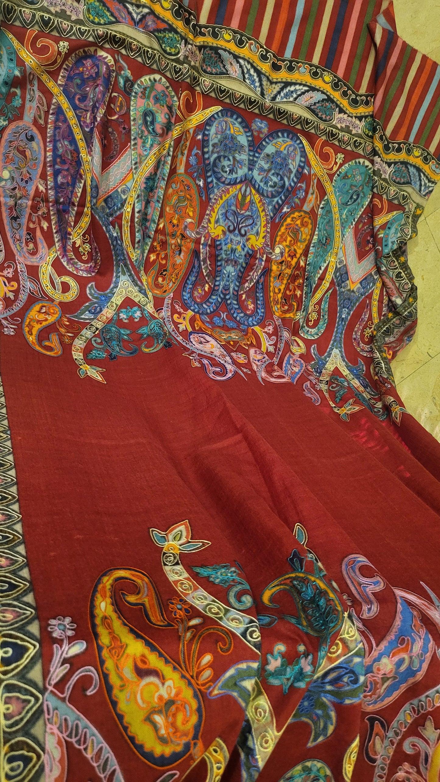 Reelkaar kalamkari shawl : Pashmina