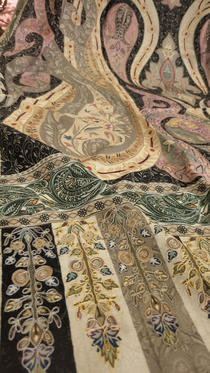 Reelkaar kalamkari shawl : Pashmina