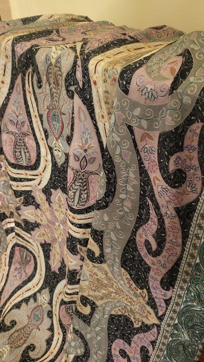 Kalamkari reelkaar shawl : Pashmina