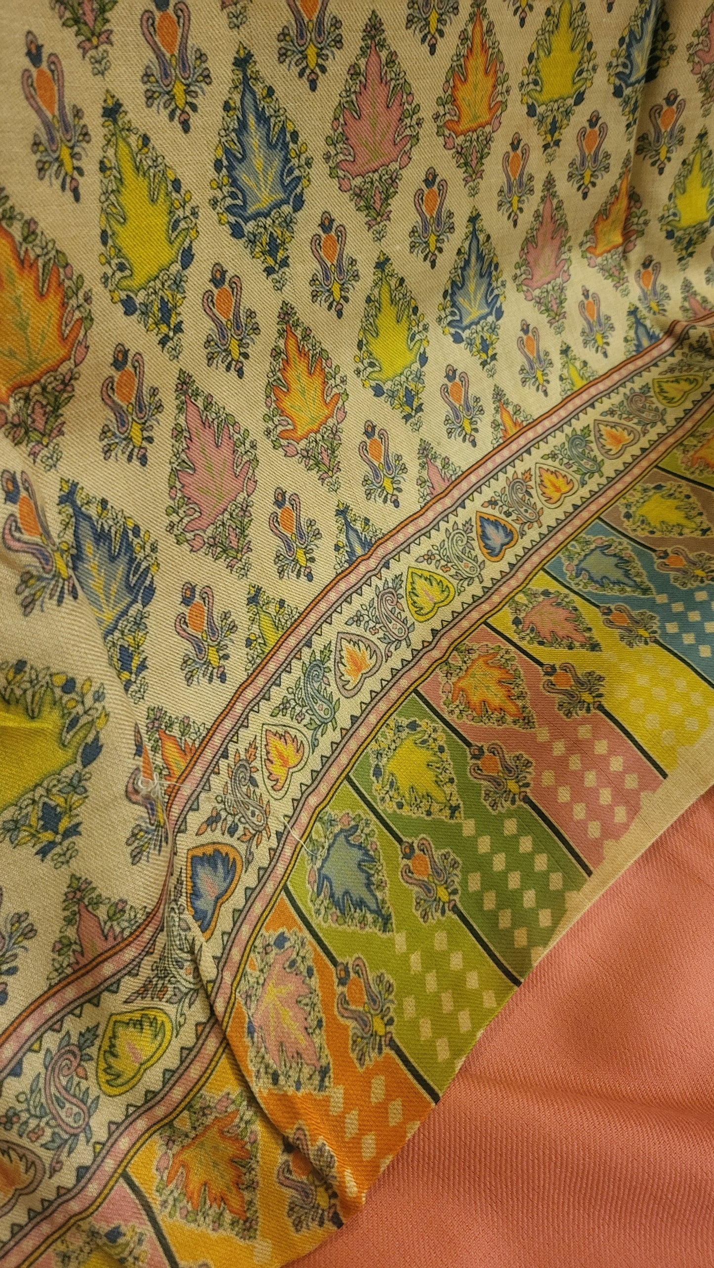 Woolen pashmina suit : Printed
