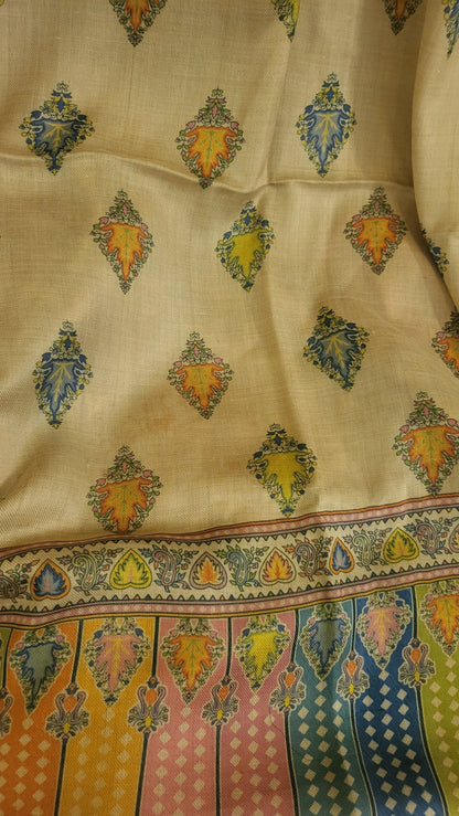 Woolen pashmina suit : Printed