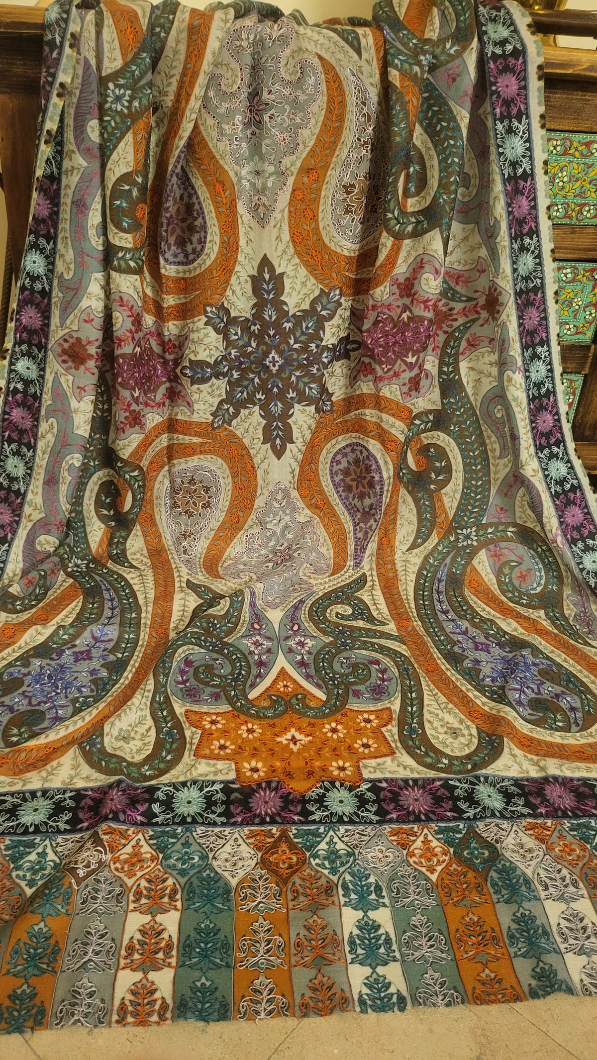 Reelkaar kalamkar : shawl