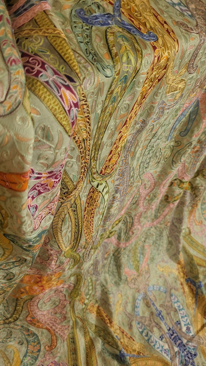 Reelkaar kalamkar : pashmina shawl