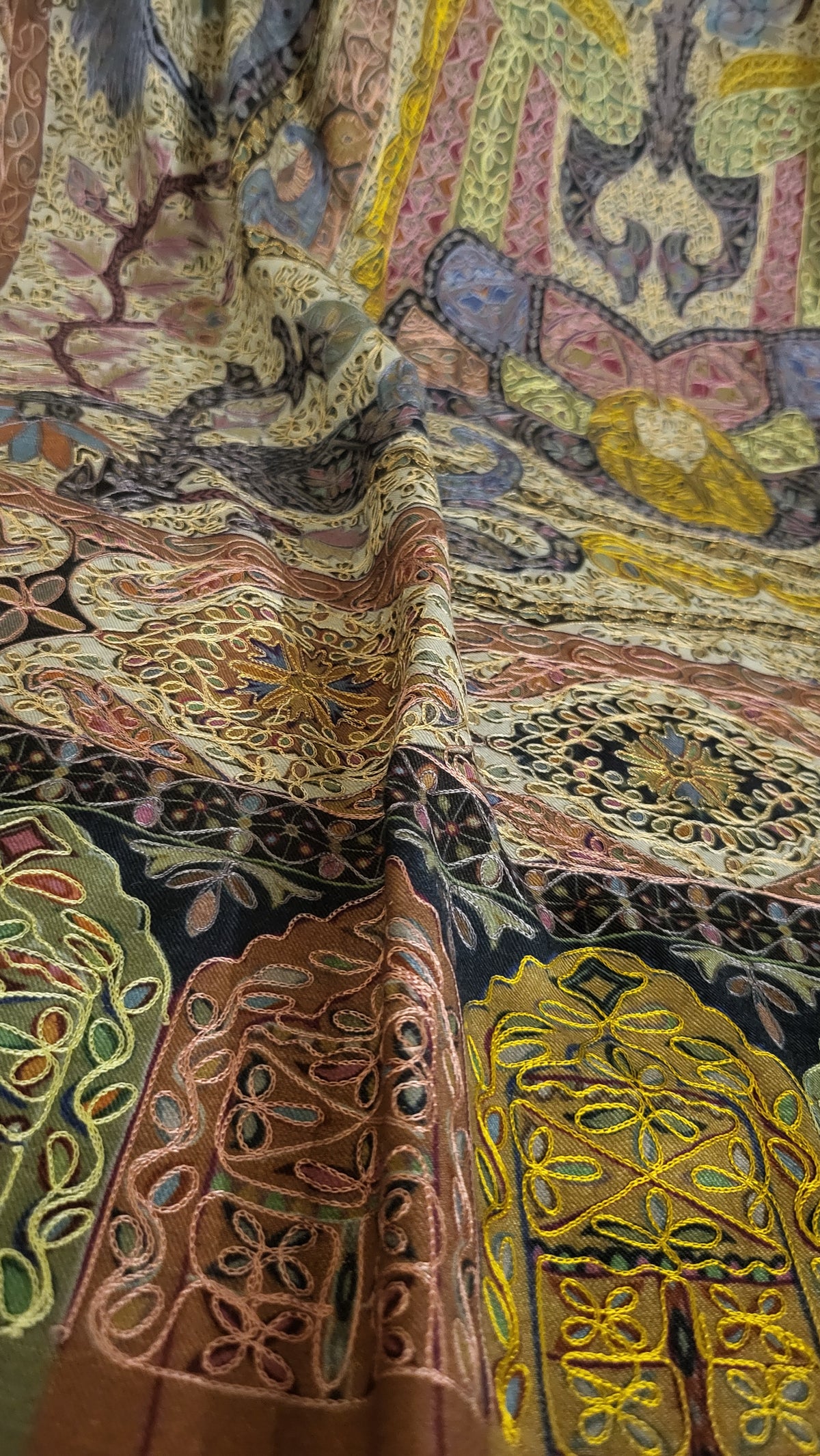 Reelkaar kalamkar : Pashmina shawl