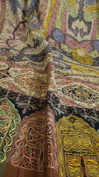 Reelkaar kalamkar : Pashmina shawl