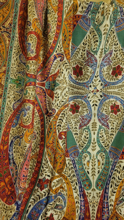 Reelkaar kalamkar : pashmina shawl