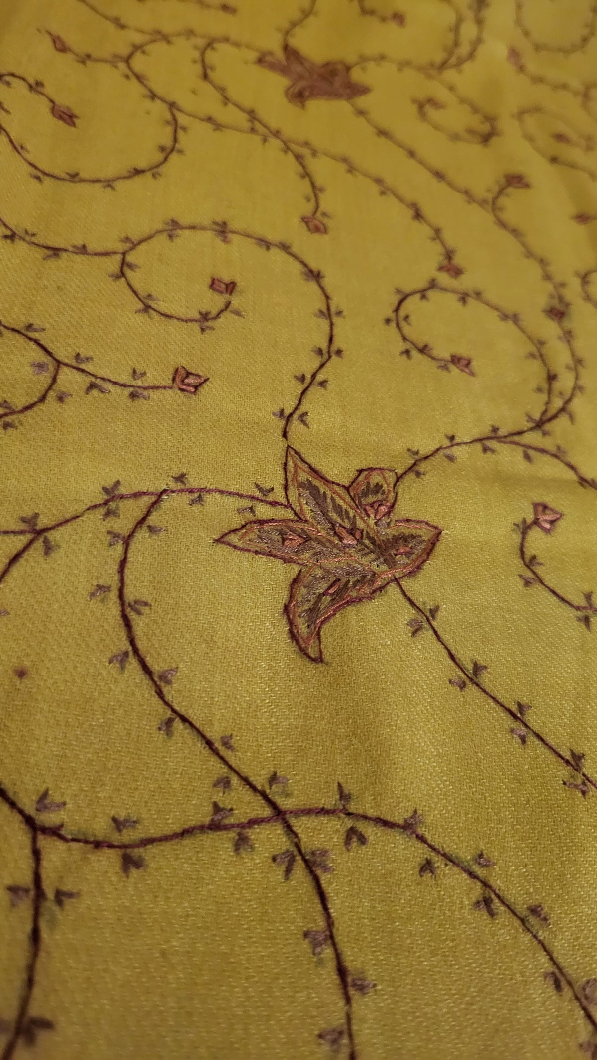 Hand Embroidered : Pashmina shawl