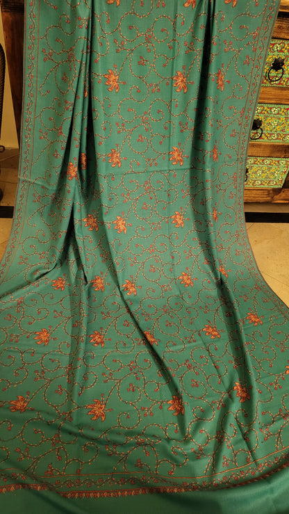 Hand Embroidered : Pashmina shawl