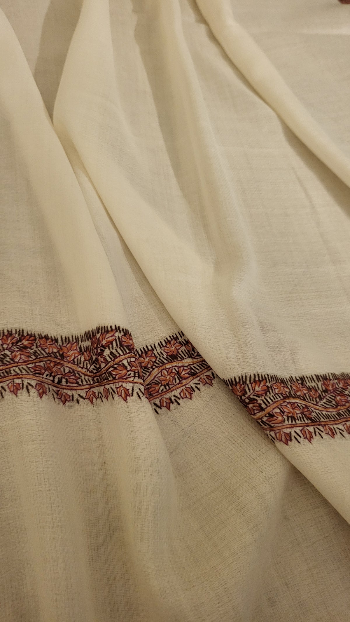 Needle Embroidered : Pashmina shawl