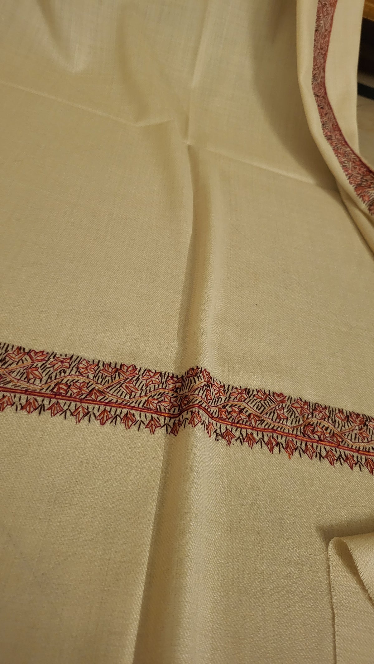 Needle Embroidered : Pashmina shawl